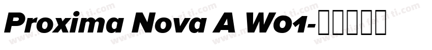 Proxima Nova A W01字体转换